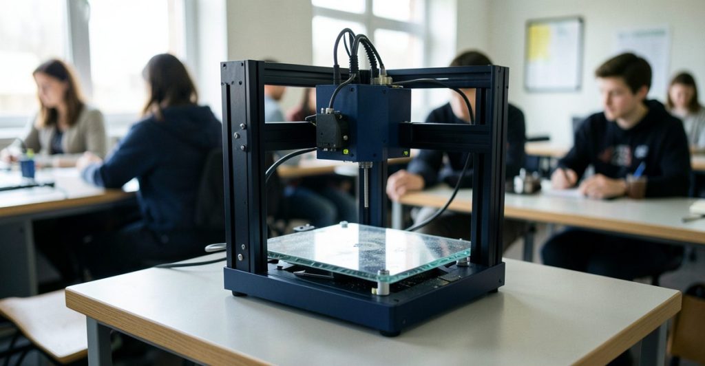 3D Printing In Uk Education - Thinglab UK 3D printing editorial illustration