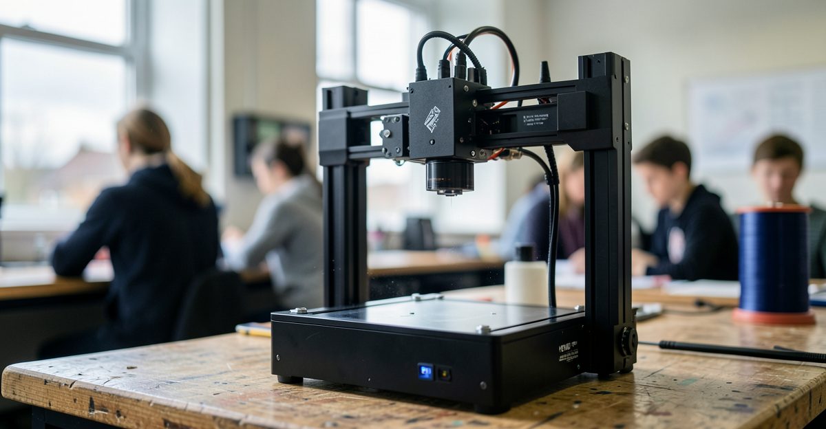 What equipment do UK engineering teams use for in-house 3D printing? - Thinglab UK 3D printing editorial illustration