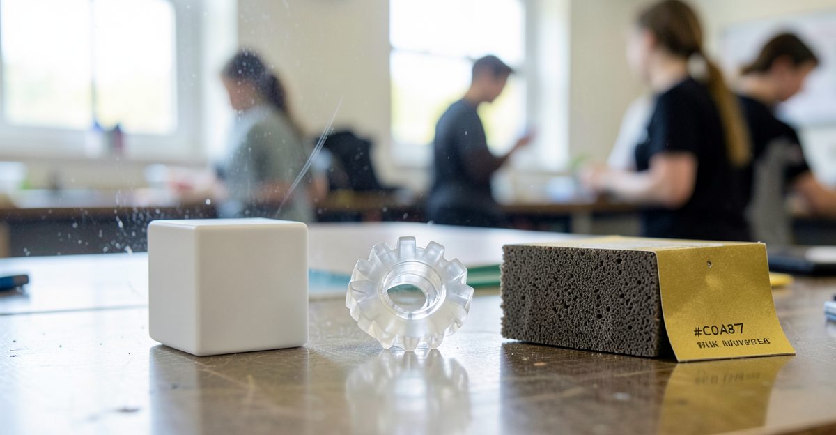 Material selection for 3D printing product design prototyping - Thinglab UK 3D printing editorial illustration
