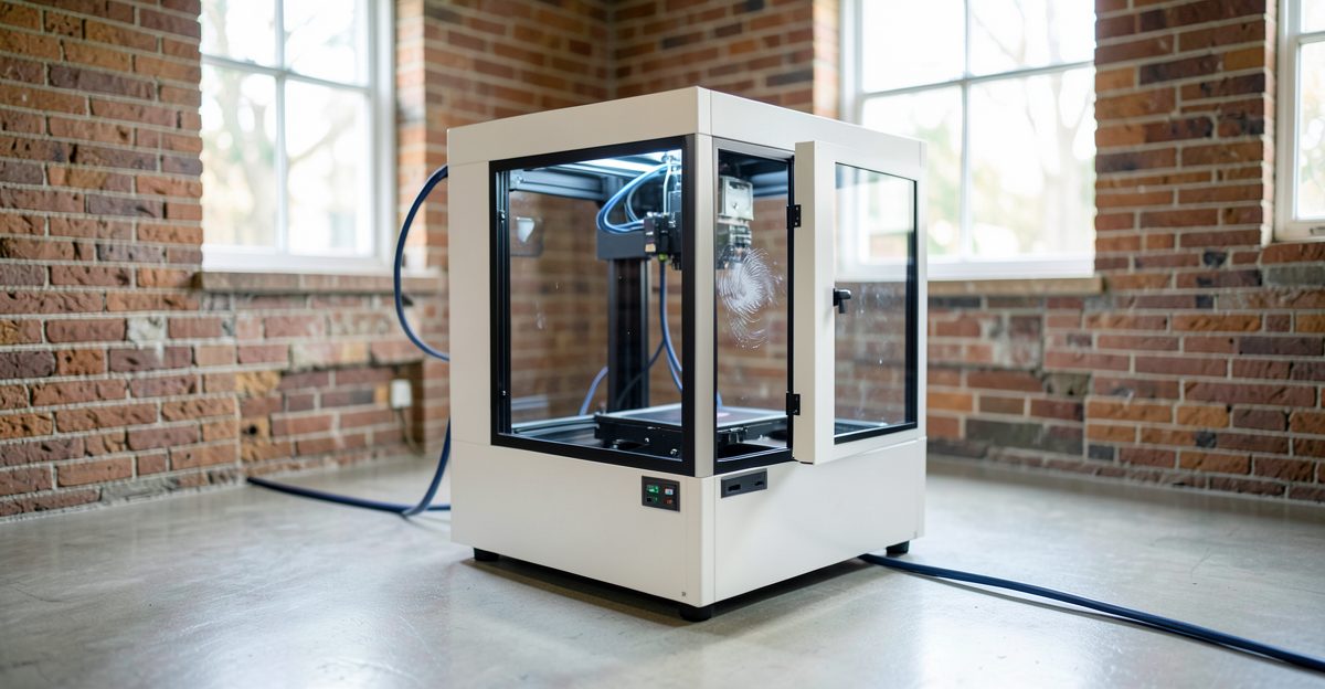 Which 3D Printers Suit UK Business and Engineering Use? - Thinglab UK 3D printing editorial illustration